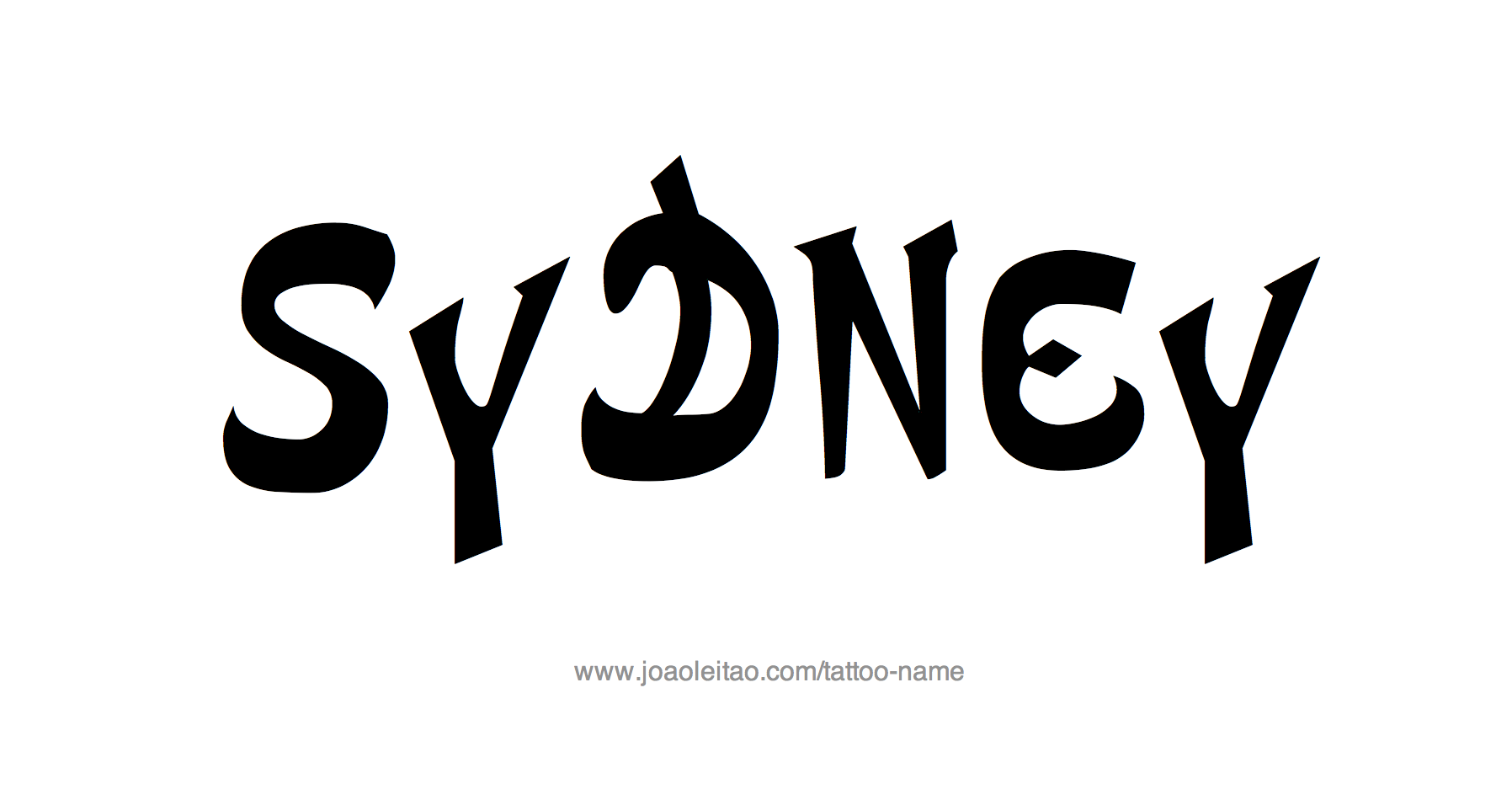 Sydney Name Tattoo Designs